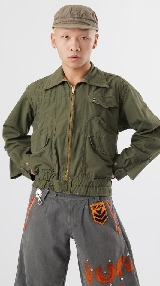1970s Military Multipocket Jacket (M)