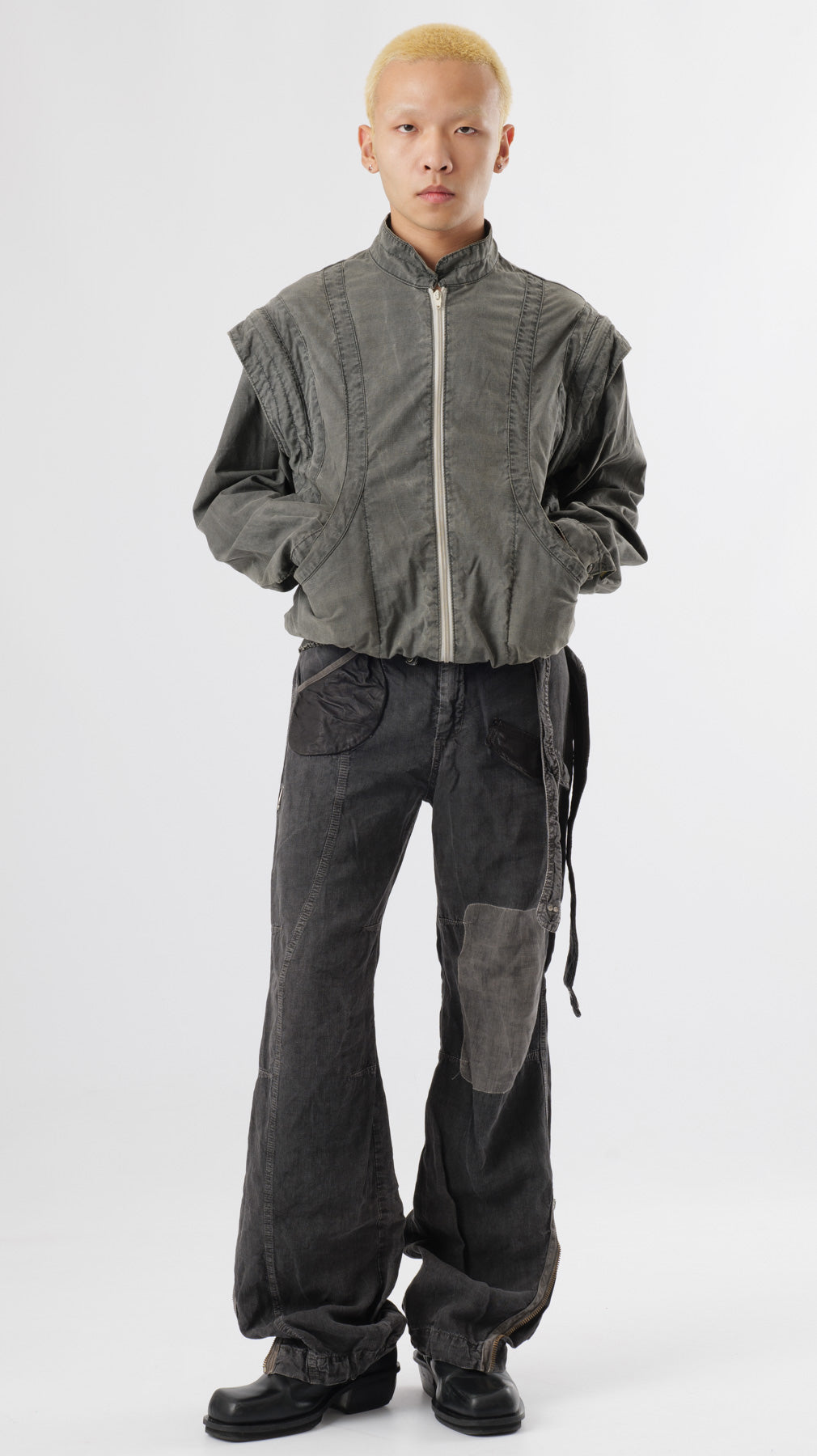 Dondup 2000s Patchwork bondage trousers (w28)