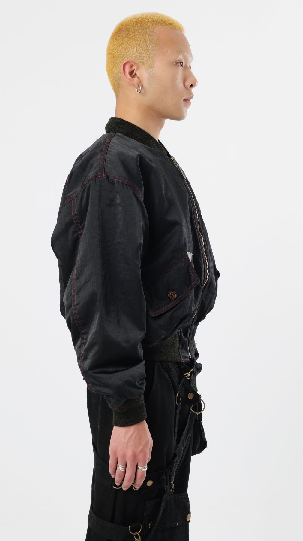 KANSAI YAMAMOTO 1990s MA-1 BOMBER JACKET (M)