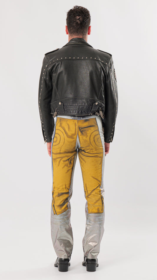 HARLEY DAVIDSON 1980s BIKER CROPPED LEATHER JACKET (S)