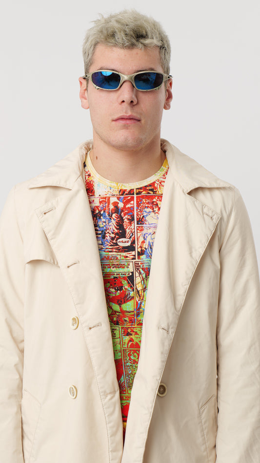 PRADA 2000s TRENCH COTTON STUFFED (M)