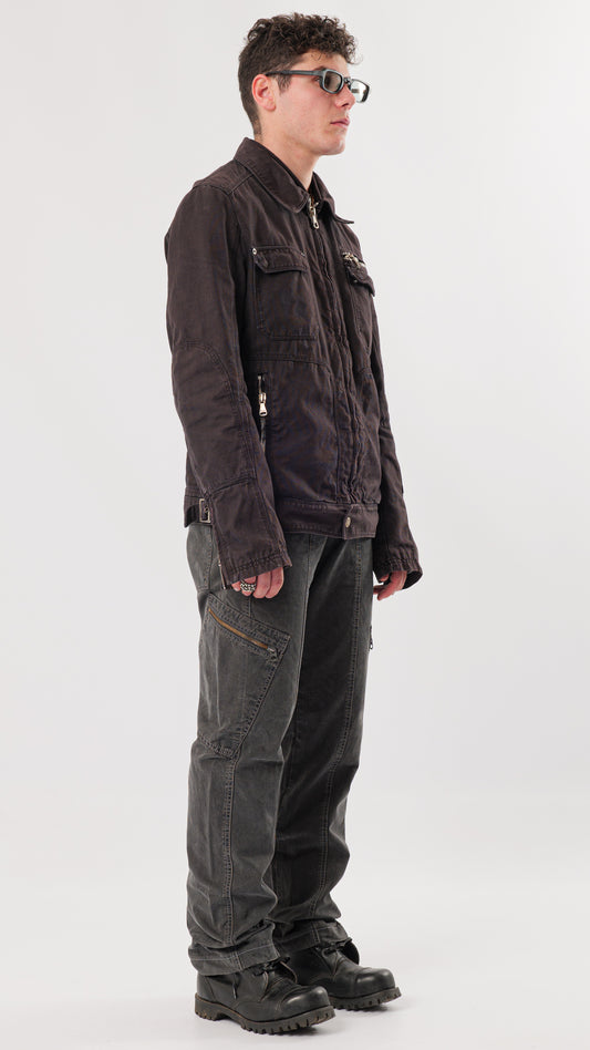 DOLCE GABBANA 2000s ZIP-UP BLOUSON JACKET (M)