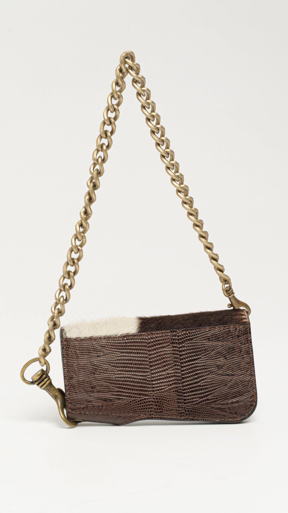 DOLCE & GABBANA HORSE FURS CHAIN WALLET