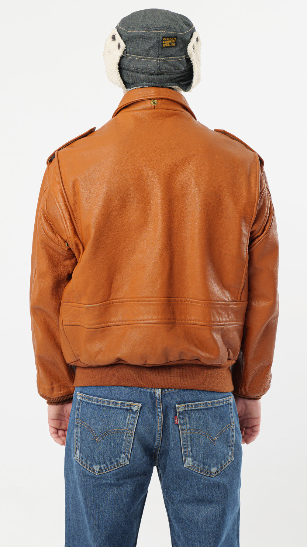 SCHOTT 1990s LEATHER JACKET (M)