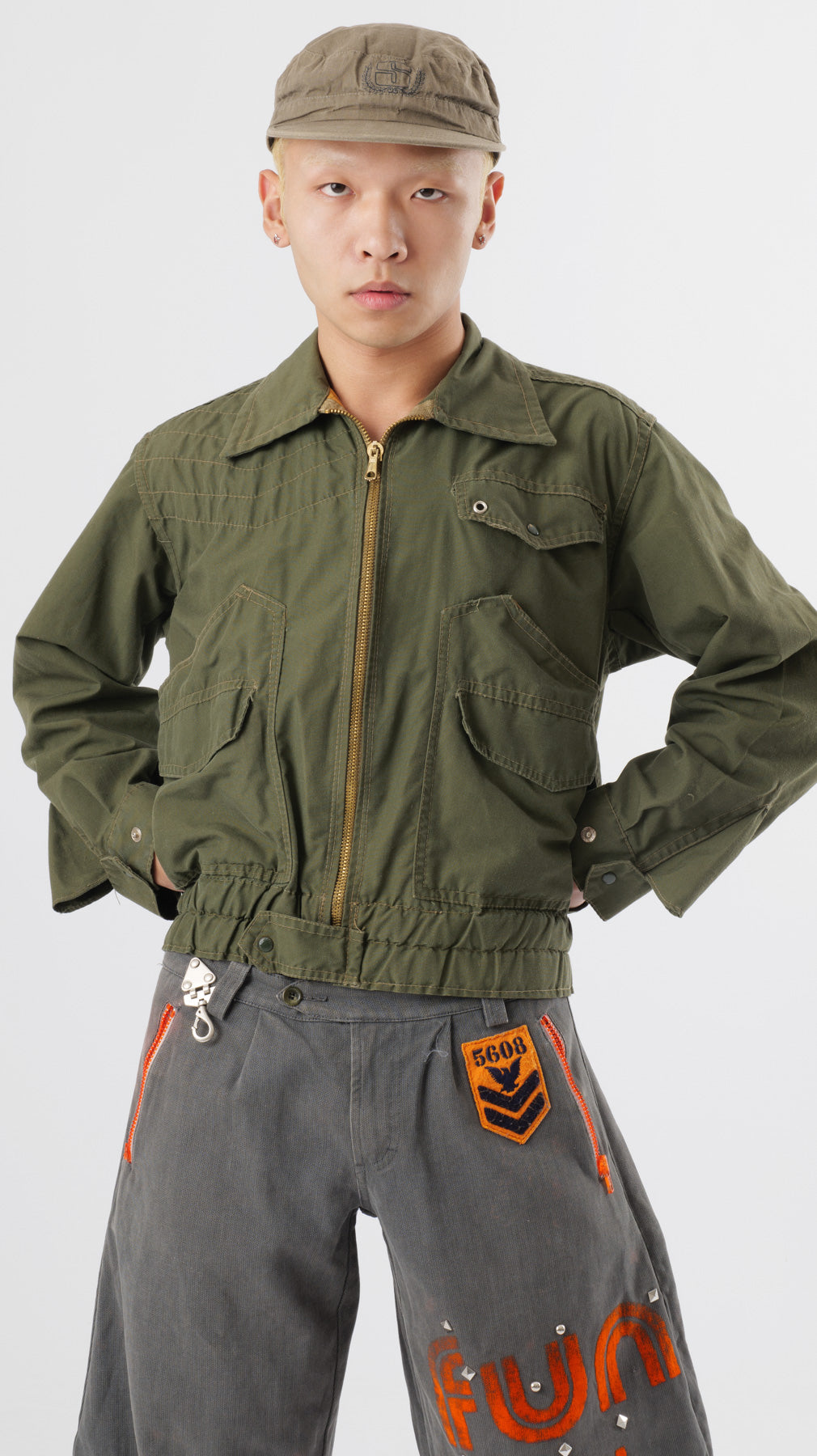 1970s Military Multipocket Jacket (M)
