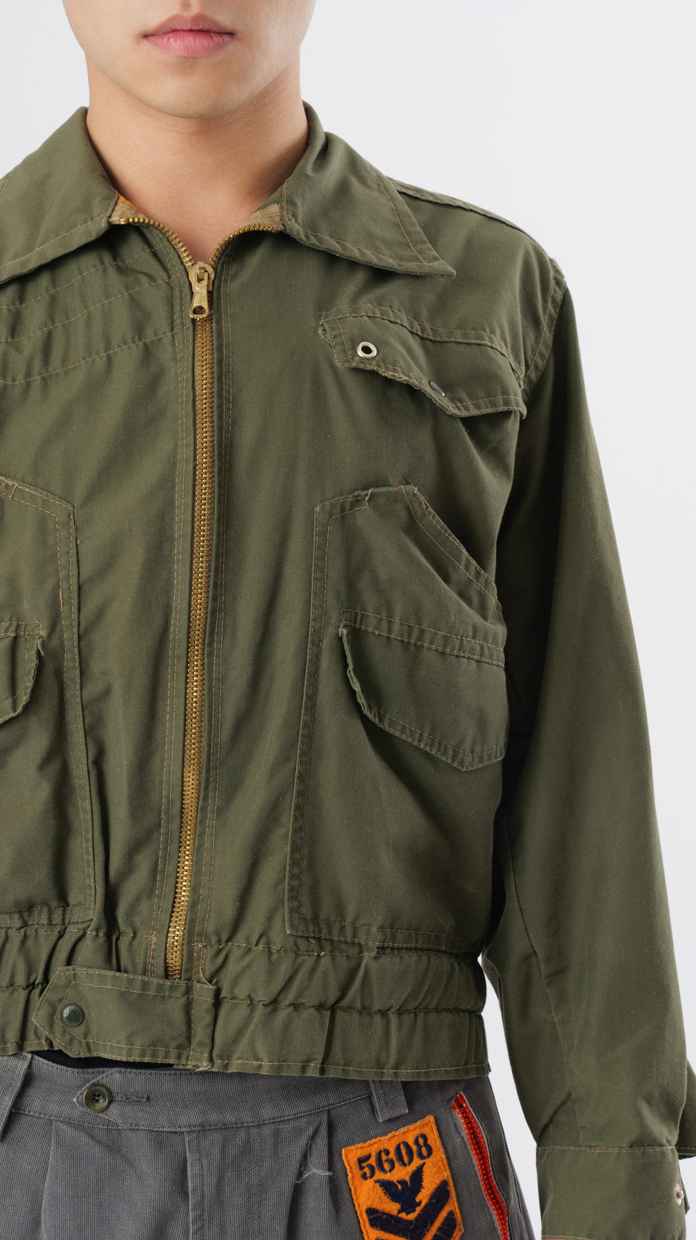 1970s Military Multipocket Jacket (M)