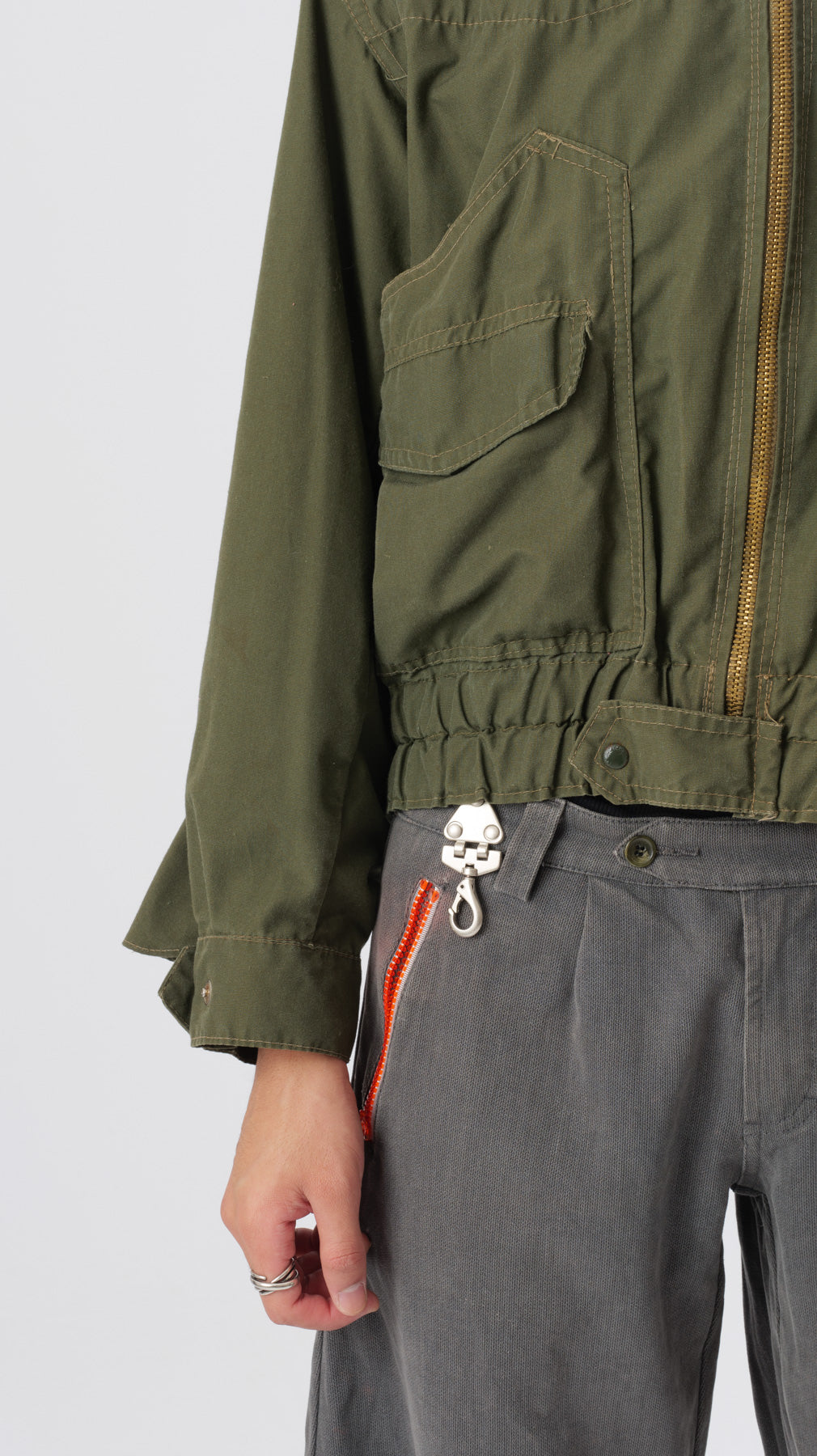 1970s Military Multipocket Jacket (M)