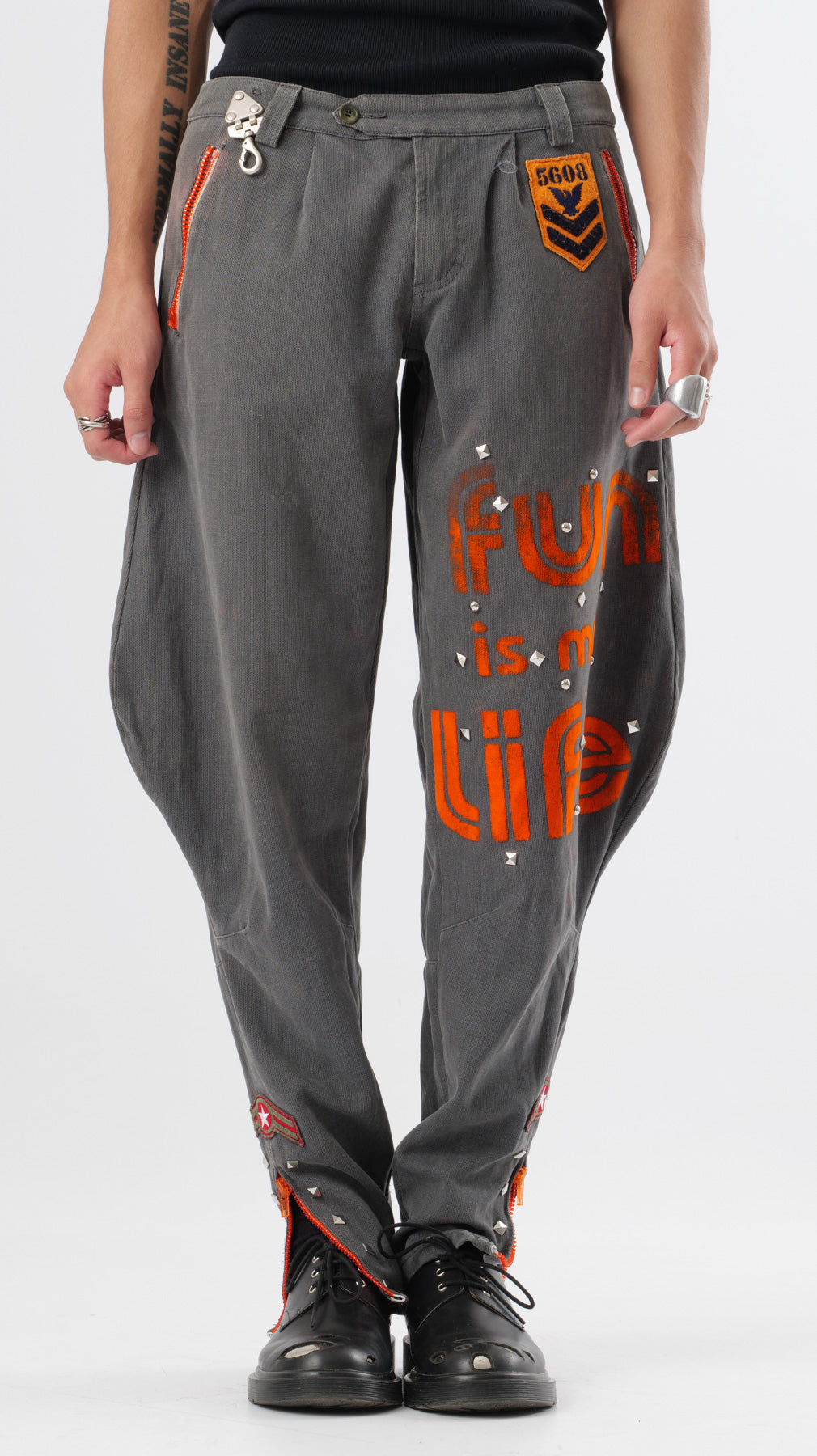 Dolce & Gabbana ss2003 “fun is my life” Military Parody Trousers (w28)