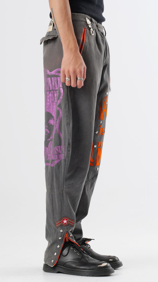 Dolce & Gabbana ss2003 “fun is my life” Military Parody Trousers (w28)