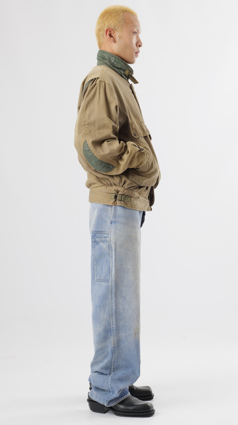 UNIFORM 1980’S SUN FADED CARGO 3D POCKET BOMBER (M/L)