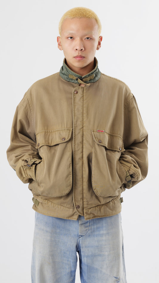 UNIFORM 1980’S SUN FADED CARGO 3D POCKET BOMBER (M/L)