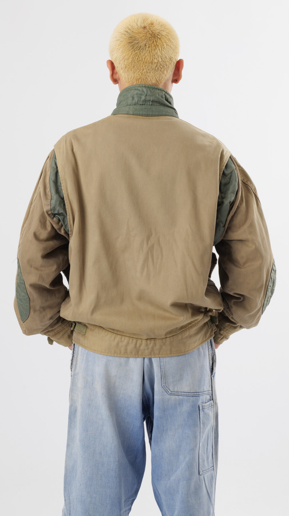UNIFORM 1980’S SUN FADED CARGO 3D POCKET BOMBER (M/L)