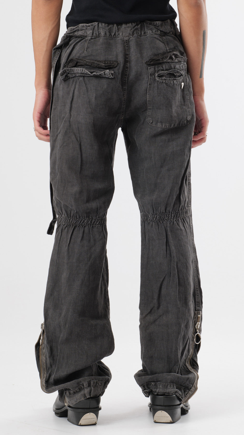 Dondup 2000s Patchwork bondage trousers (w28)