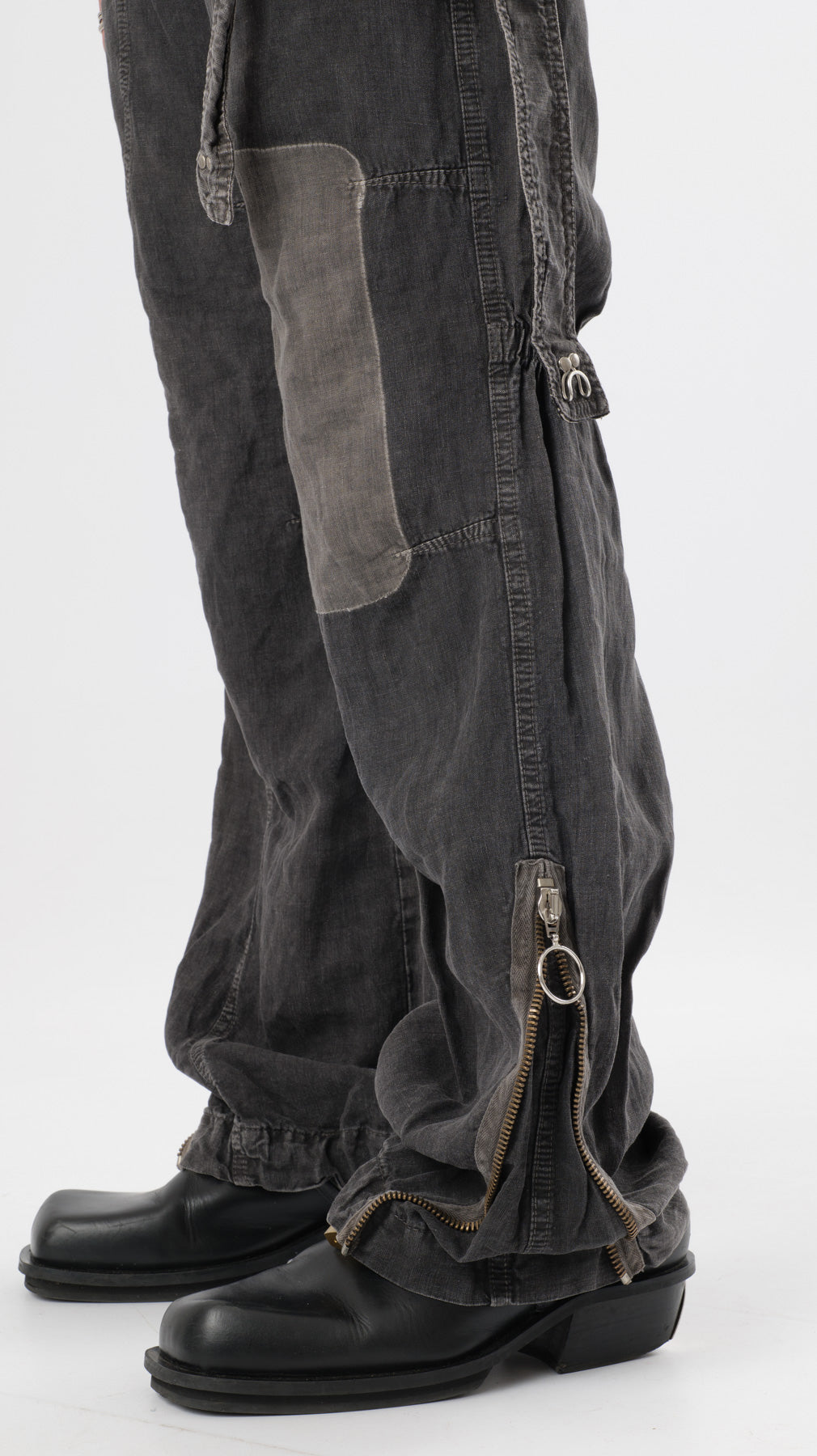 Dondup 2000s Patchwork bondage trousers (w28)
