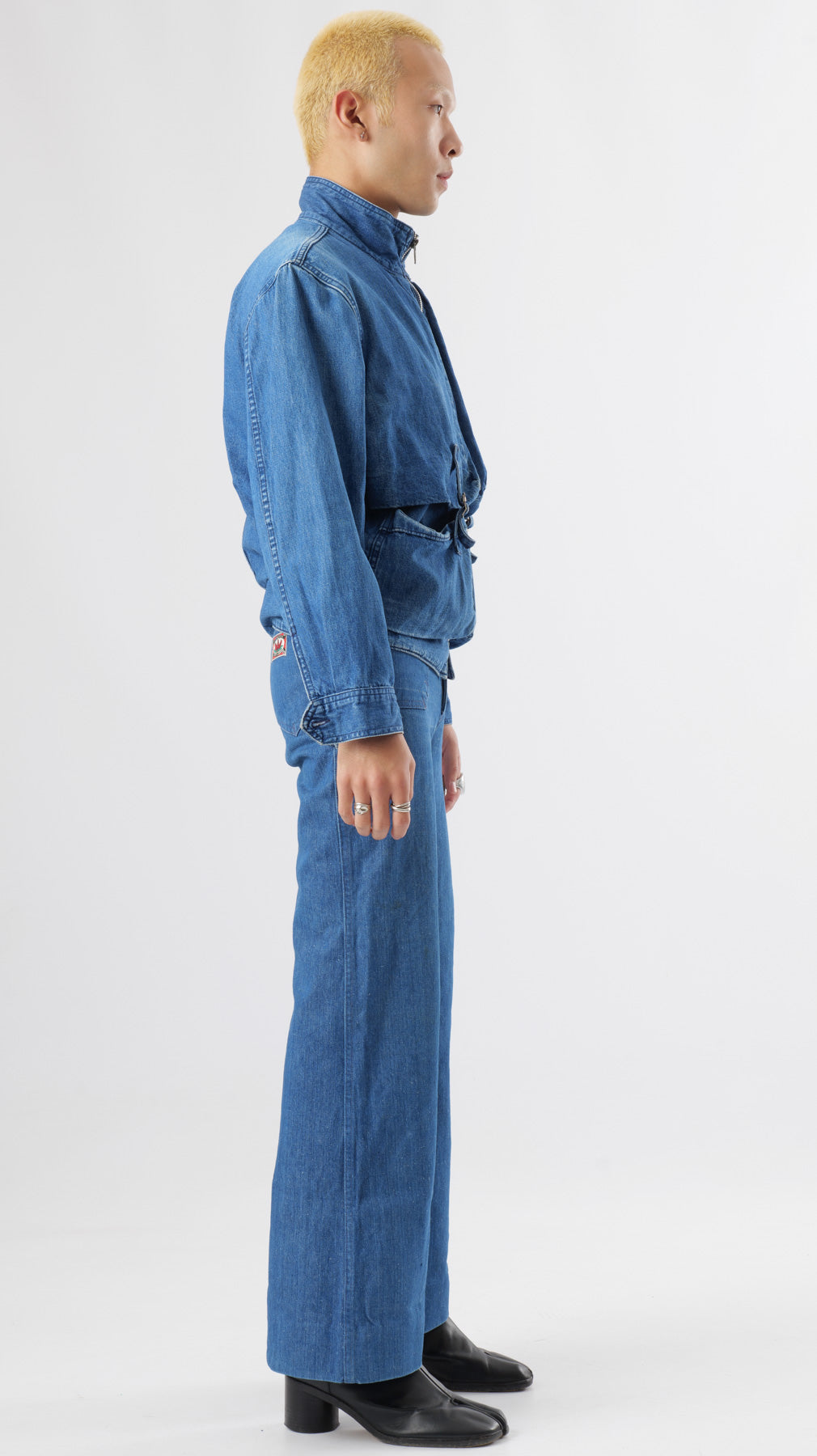 MARITHE FRANCOIS GIRBAUD 1980’S DENIM JACKET (M)