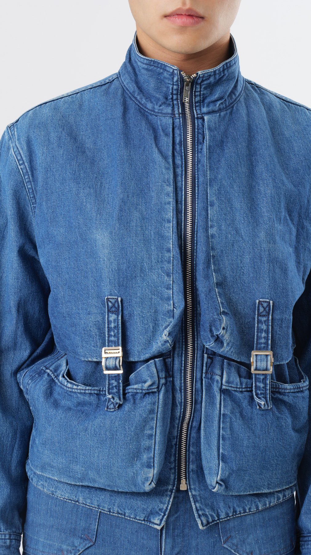 MARITHE FRANCOIS GIRBAUD 1980’S DENIM JACKET (M)