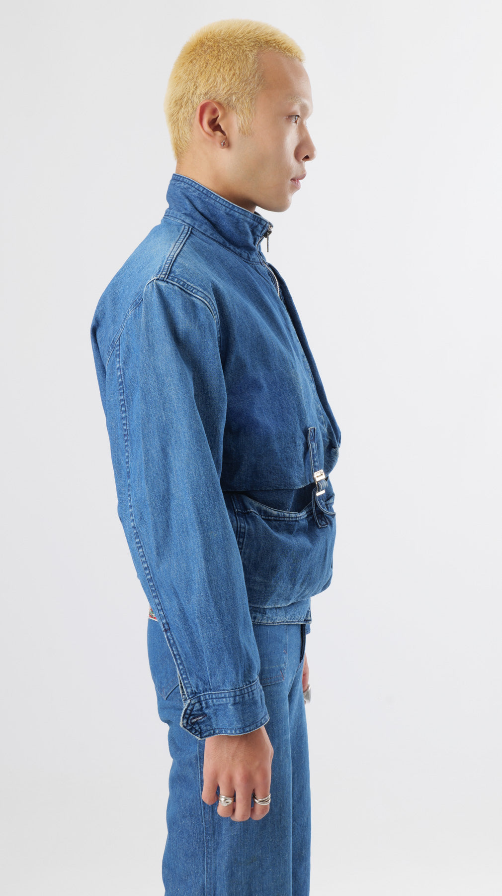 MARITHE FRANCOIS GIRBAUD 1980’S DENIM JACKET (M)