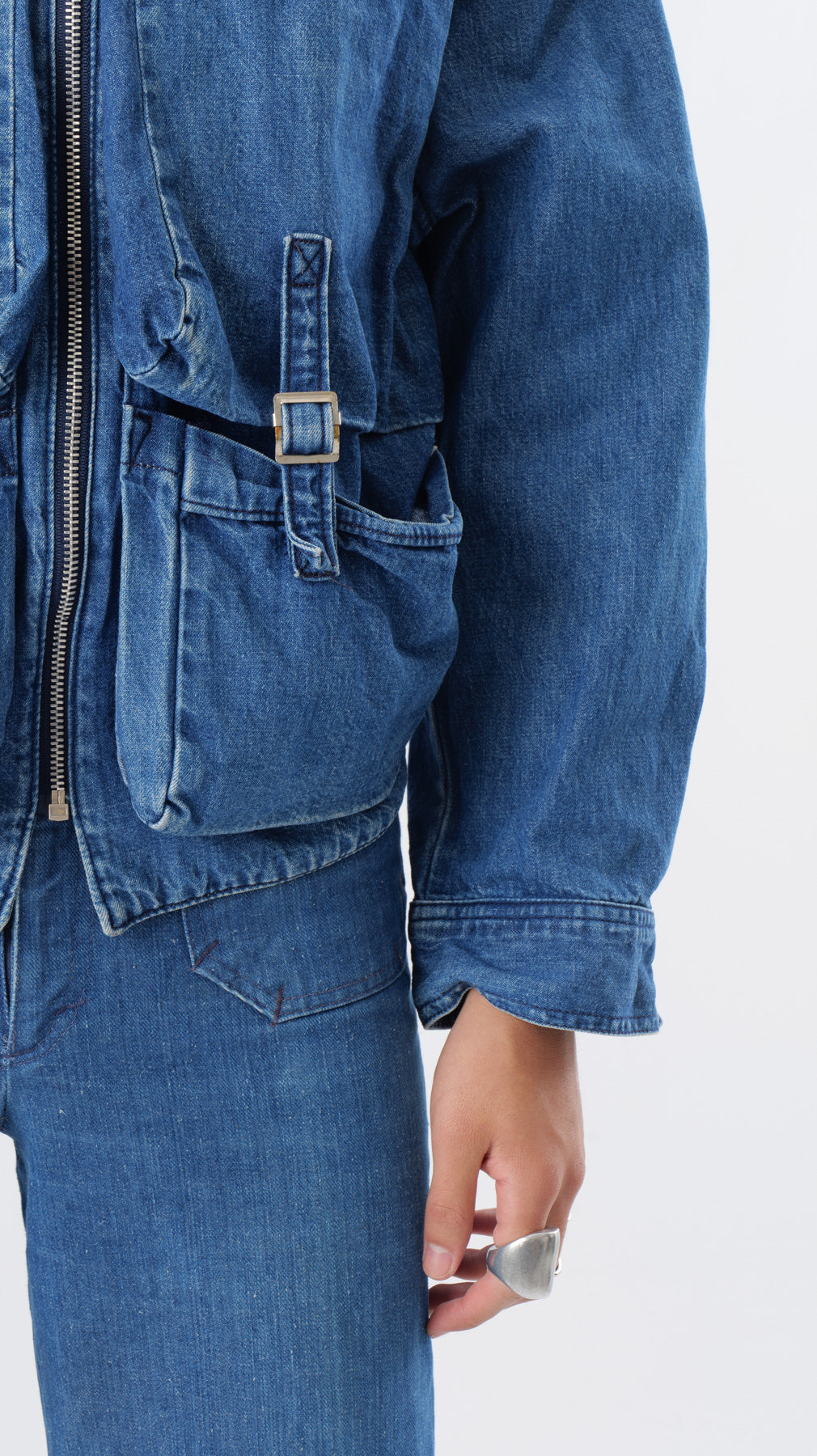 MARITHE FRANCOIS GIRBAUD 1980’S DENIM JACKET (M)