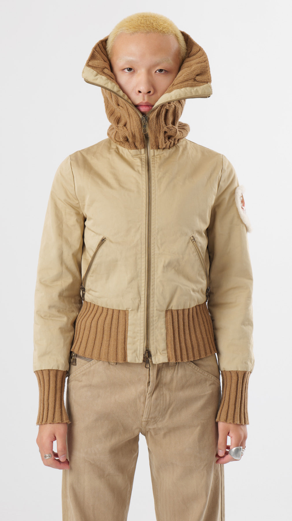 Iceberg 2000s Wool/Cotton Stuffed jacket (XS)