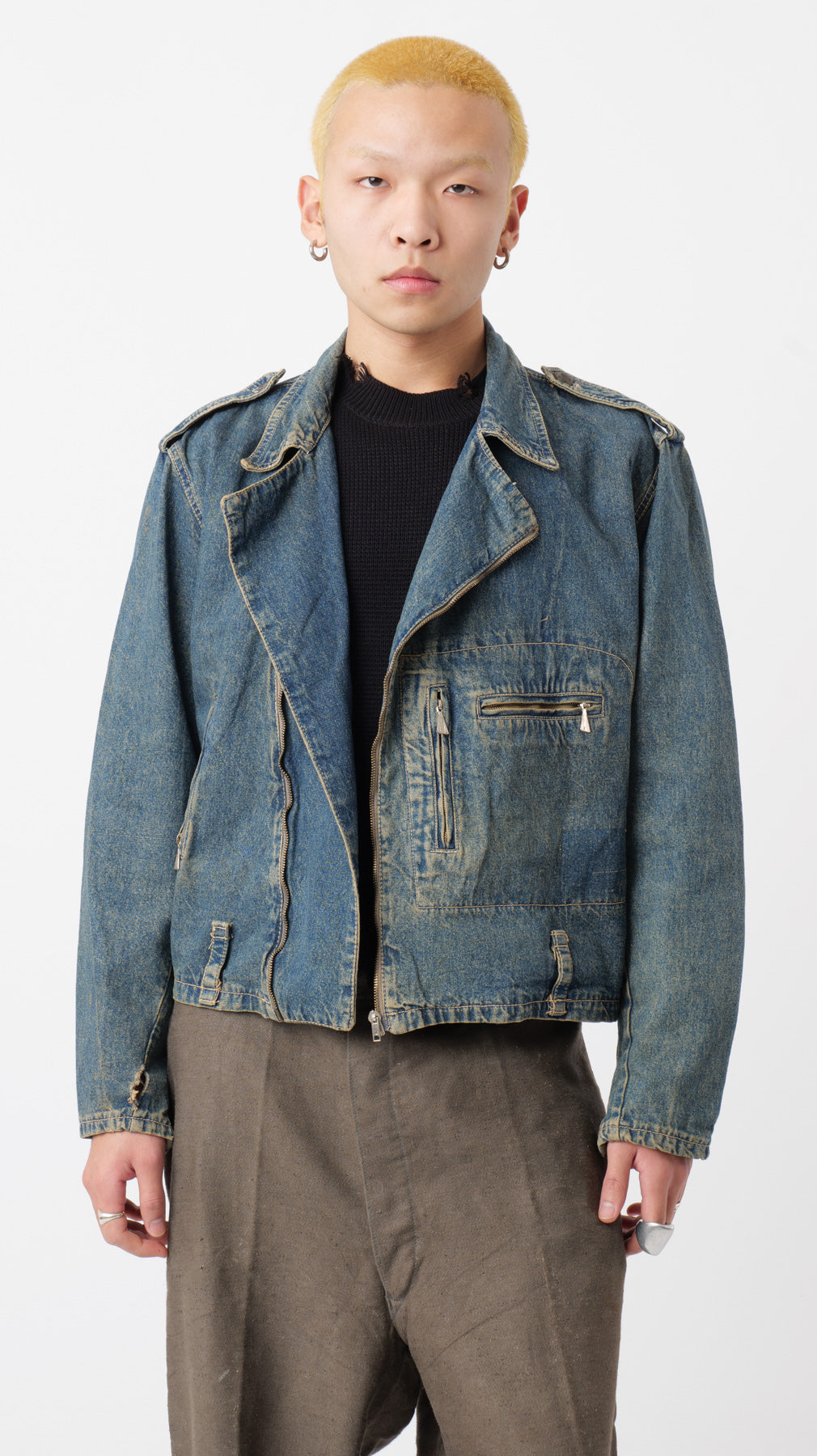 Diesel 1980’s Biker Denim Jacket (M)