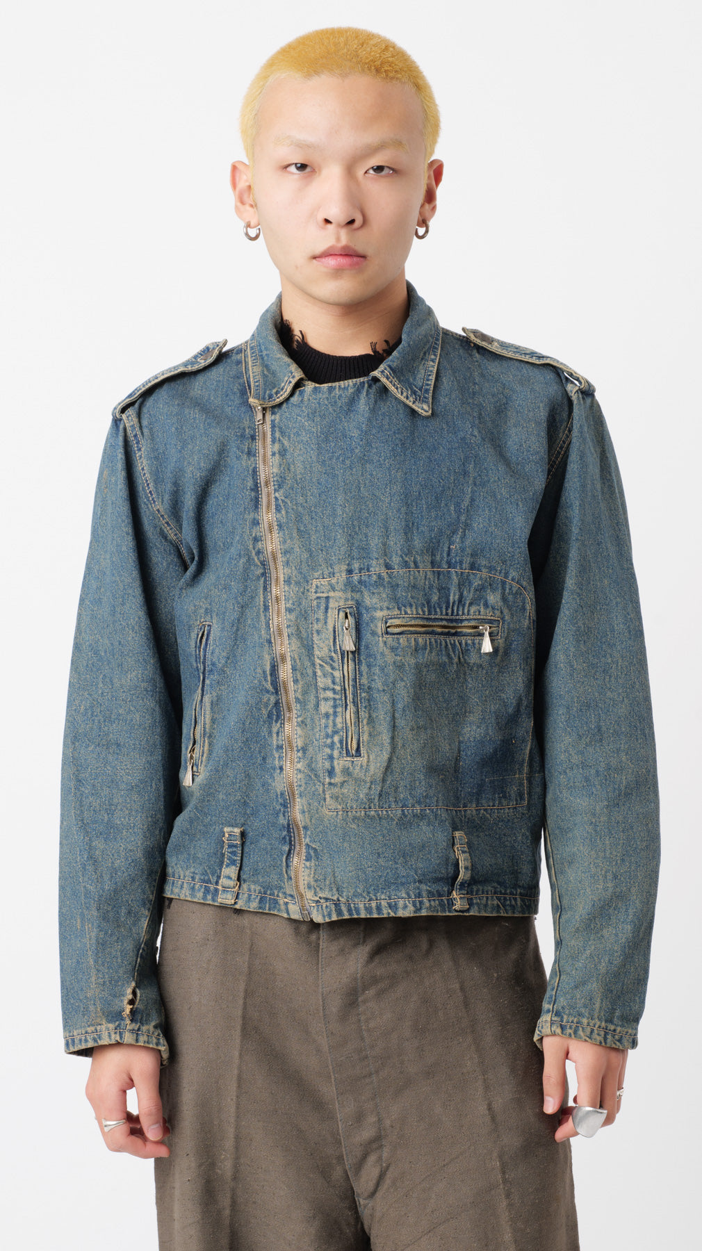 Diesel 1980’s Biker Denim Jacket (M)