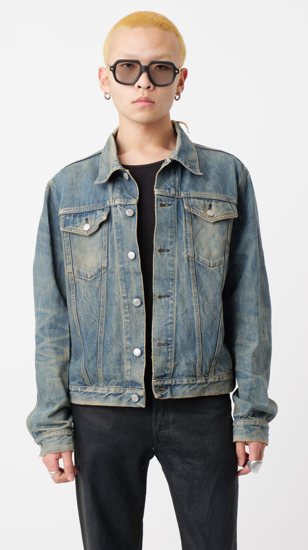 Helmut Lang 1990’s Sand-Washed Denim Jacket (M)