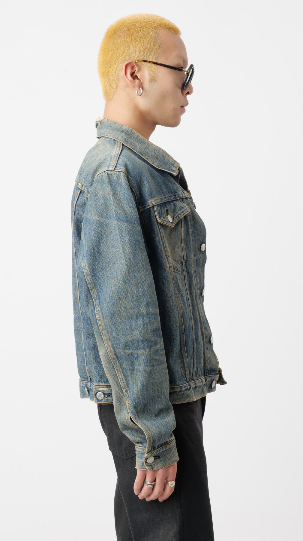 Helmut Lang 1990’s Sand-Washed Denim Jacket (M)