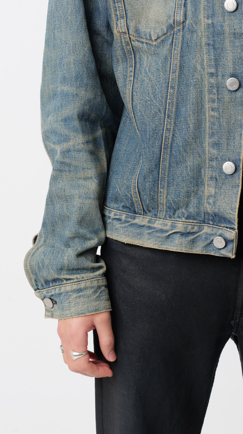Helmut Lang 1990’s Sand-Washed Denim Jacket (M)