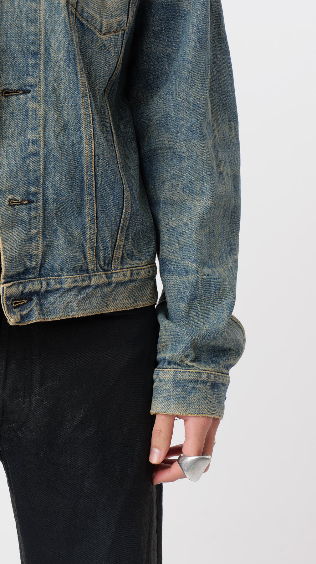Helmut Lang 1990’s Sand-Washed Denim Jacket (M)