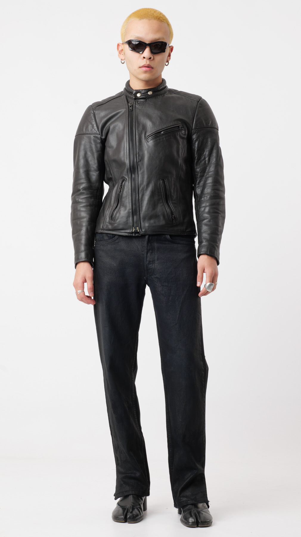 1990’s Leather Biker Jacket (M)