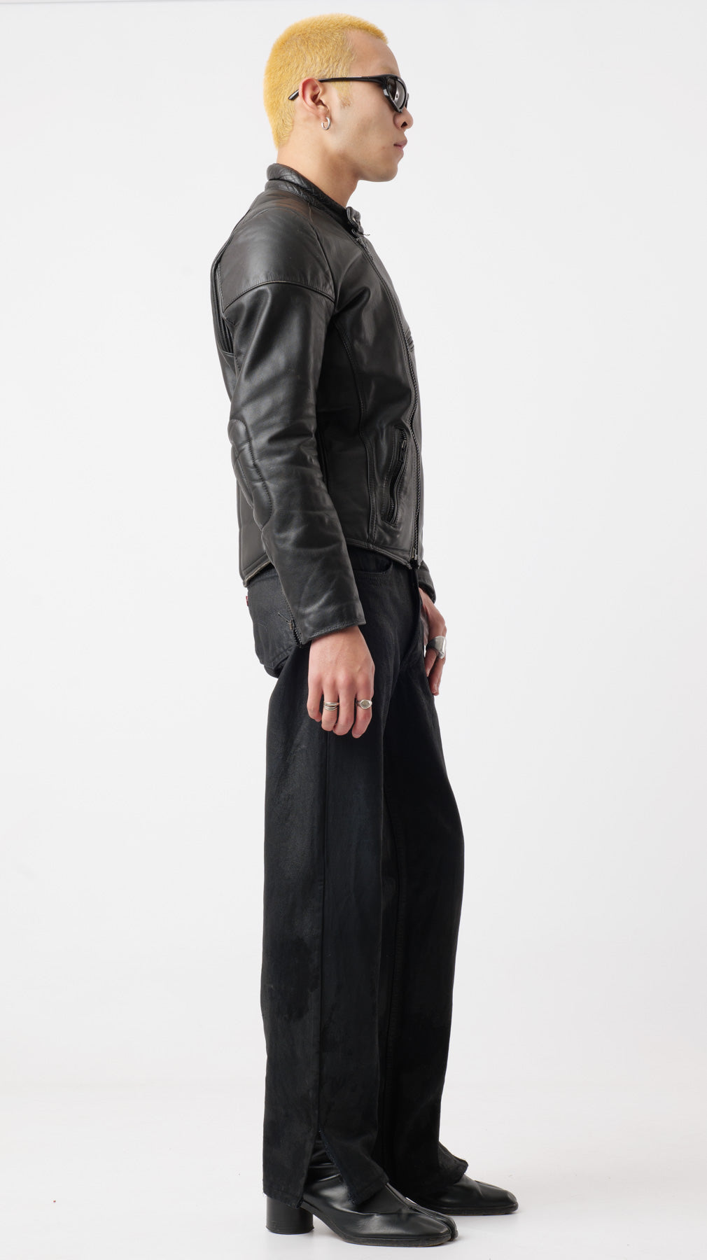 1990’s Leather Biker Jacket (M)