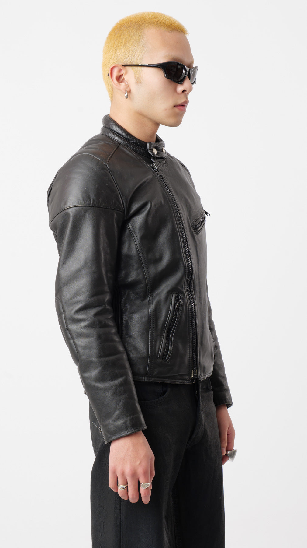 1990’s Leather Biker Jacket (M)