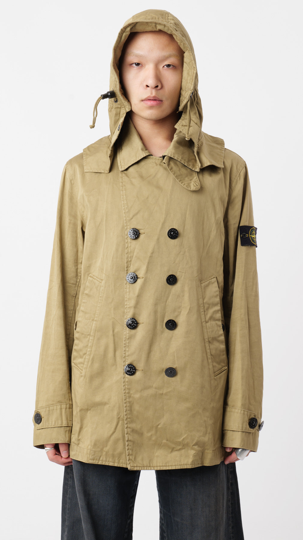 Stone Island AW08 Raso Gommato Coat (M)