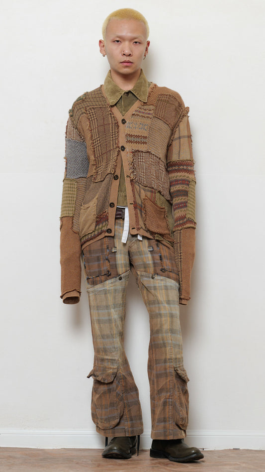 Polo Ralph Lauren 1990’s patchwork cardigan