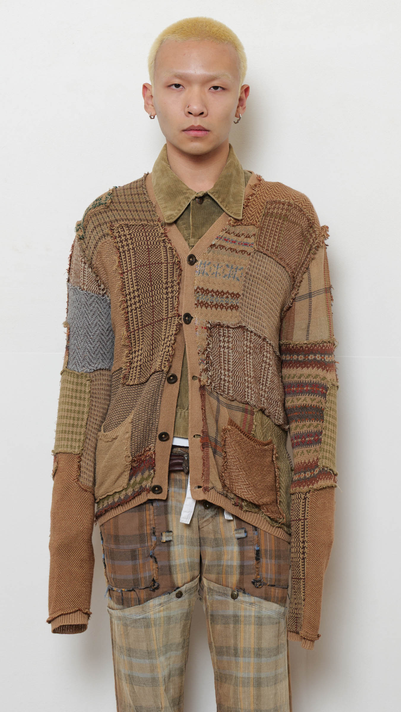 Polo Ralph Lauren 1990’s patchwork cardigan