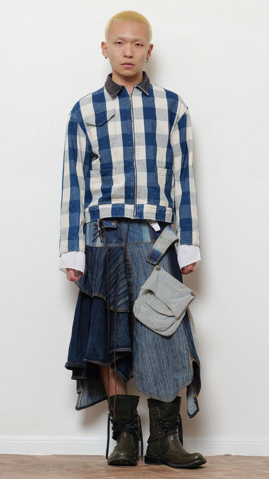 Valentino jeans 1980’s striped work jacket