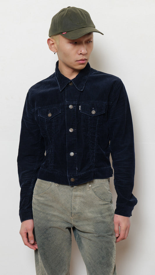 Levi’s 1970’s big E black velvet jacket