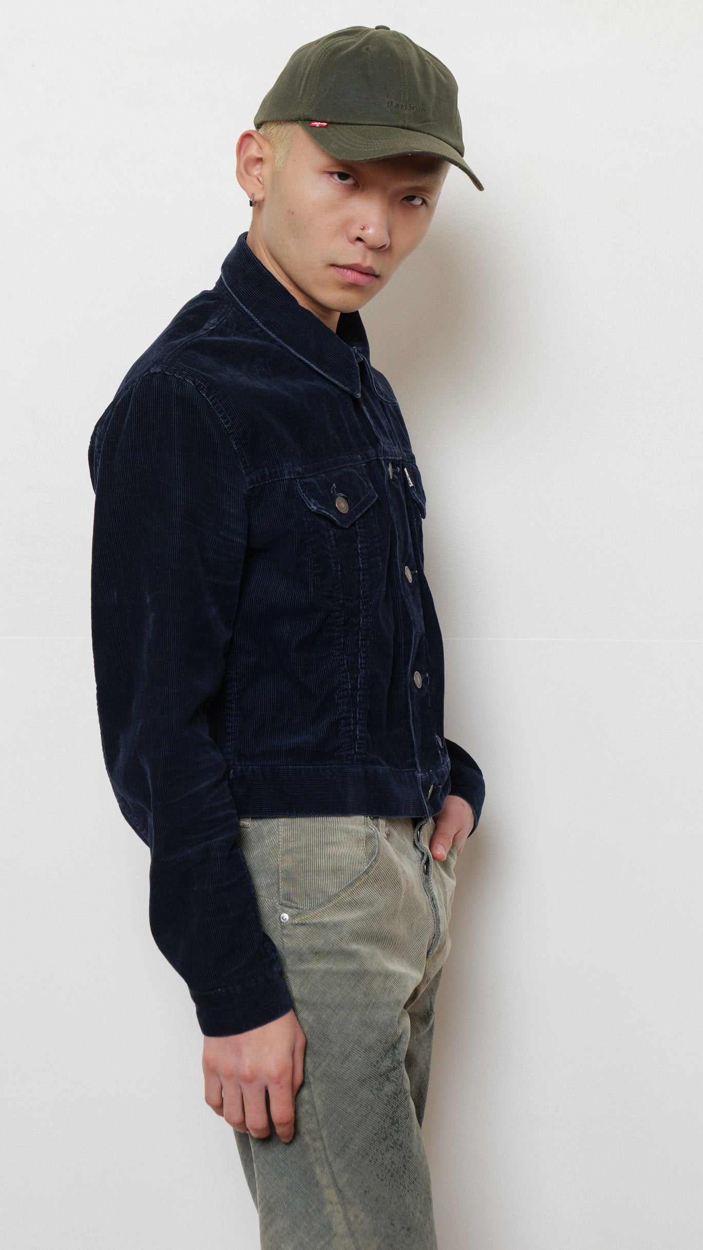 Levi’s 1970’s big E black velvet jacket