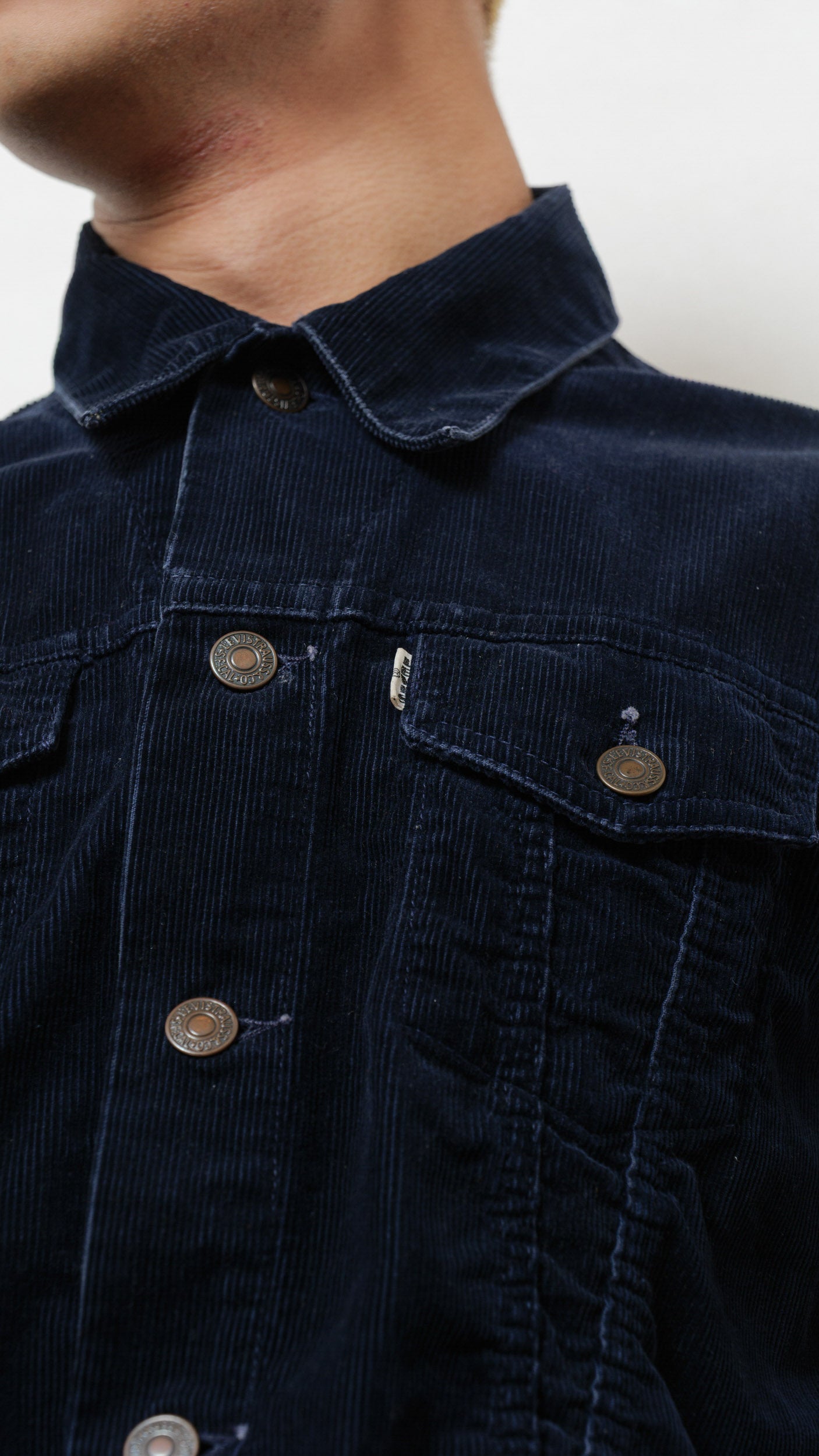 Levi’s 1970’s big E black velvet jacket