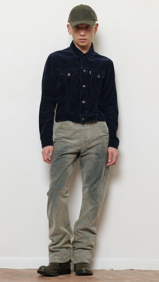 Levi’s 1970’s big E black velvet jacket