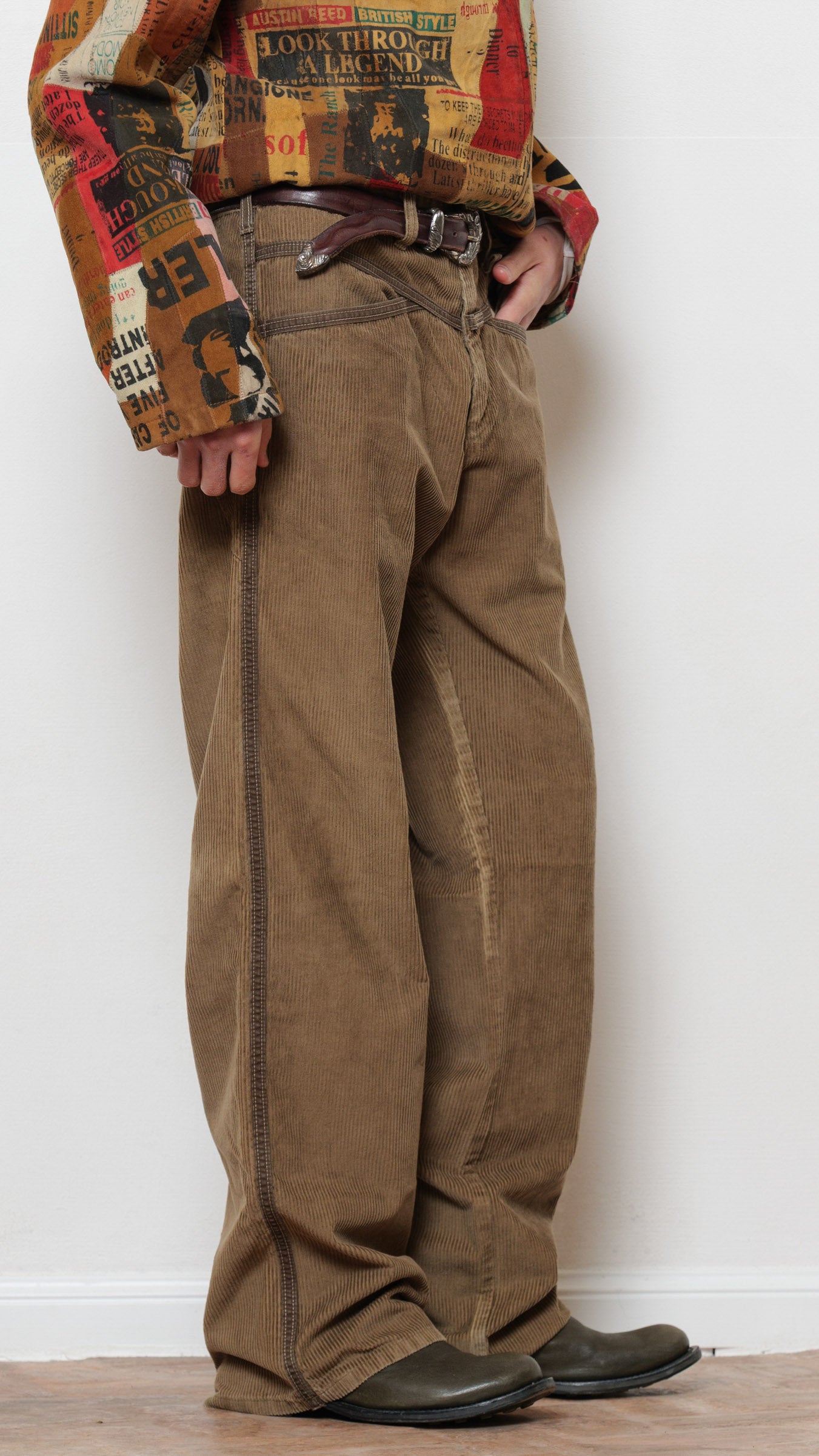 Marithé François Girbaud corduroy loose pant
