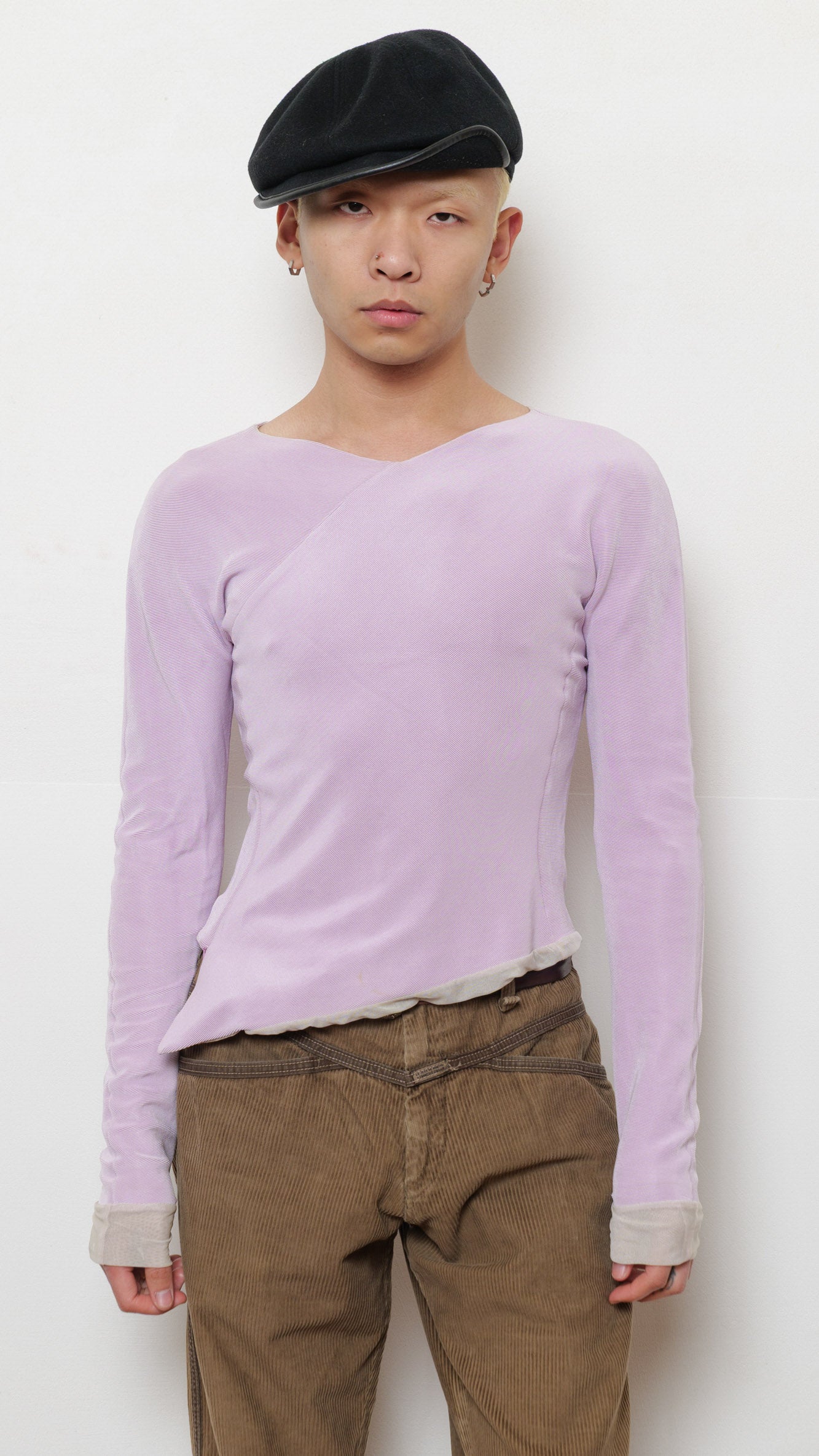 Giorgio Armani 2000’s asymmetric mesh top