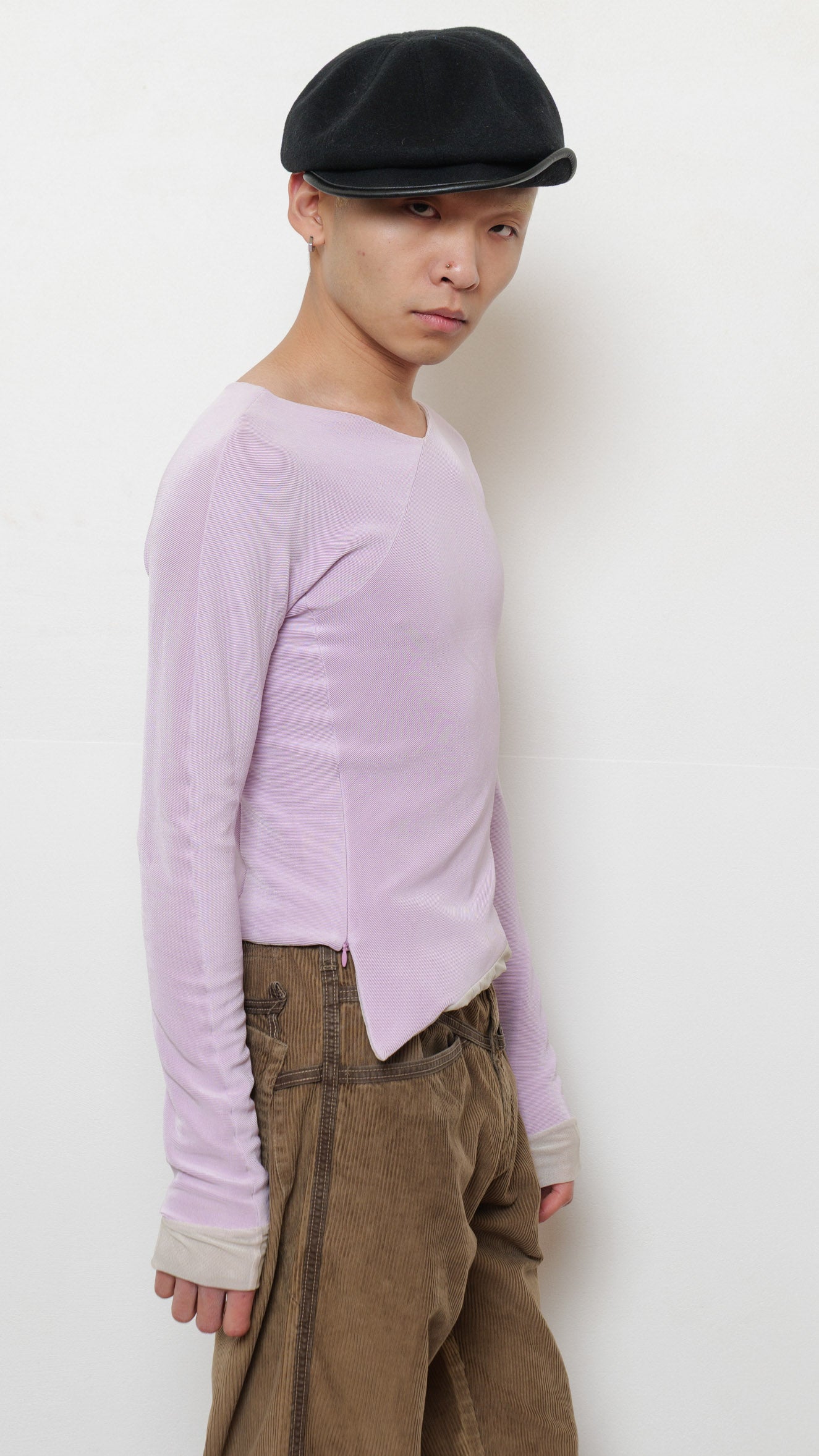 Giorgio Armani 2000’s asymmetric mesh top