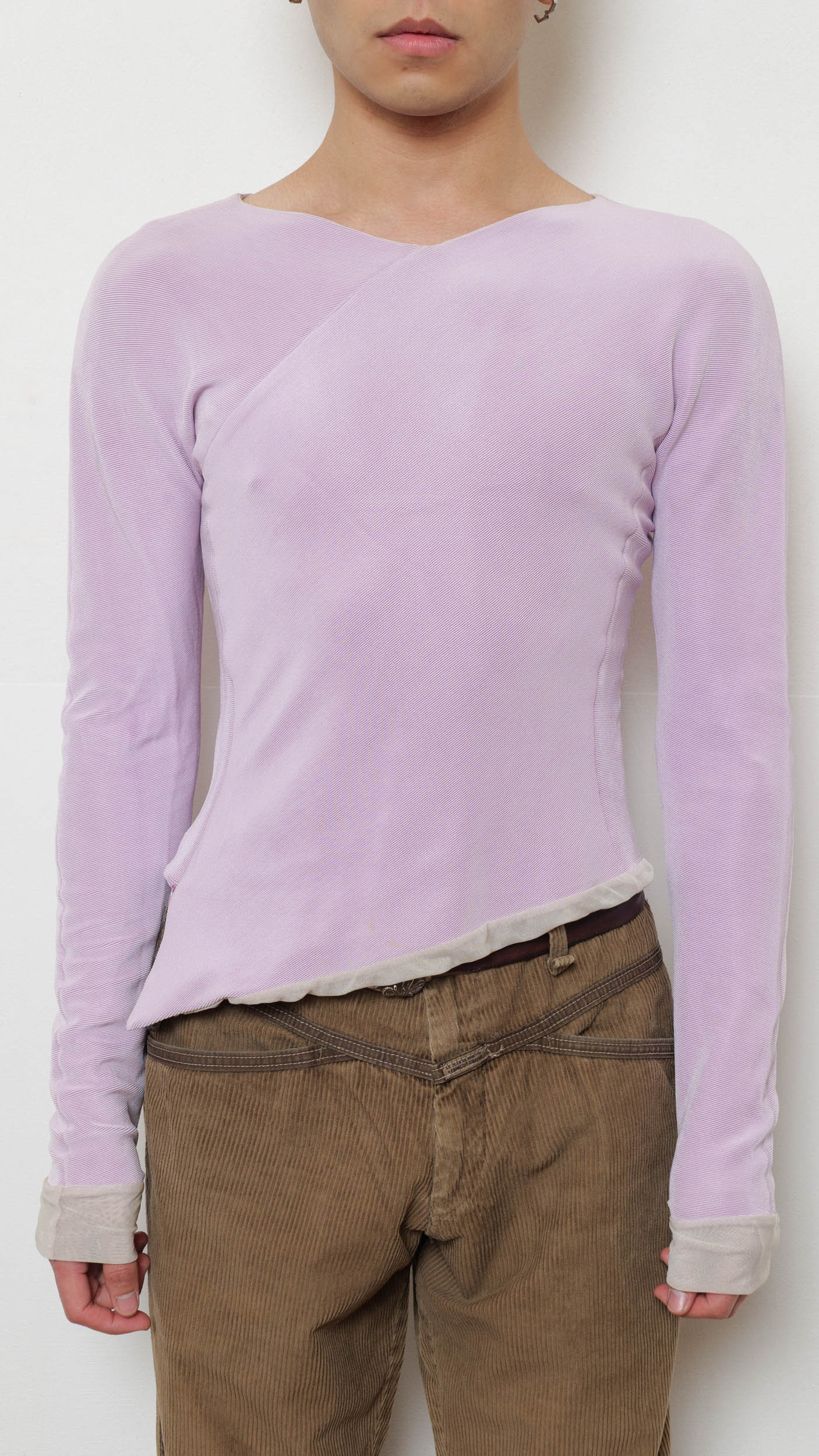Giorgio Armani 2000’s asymmetric mesh top