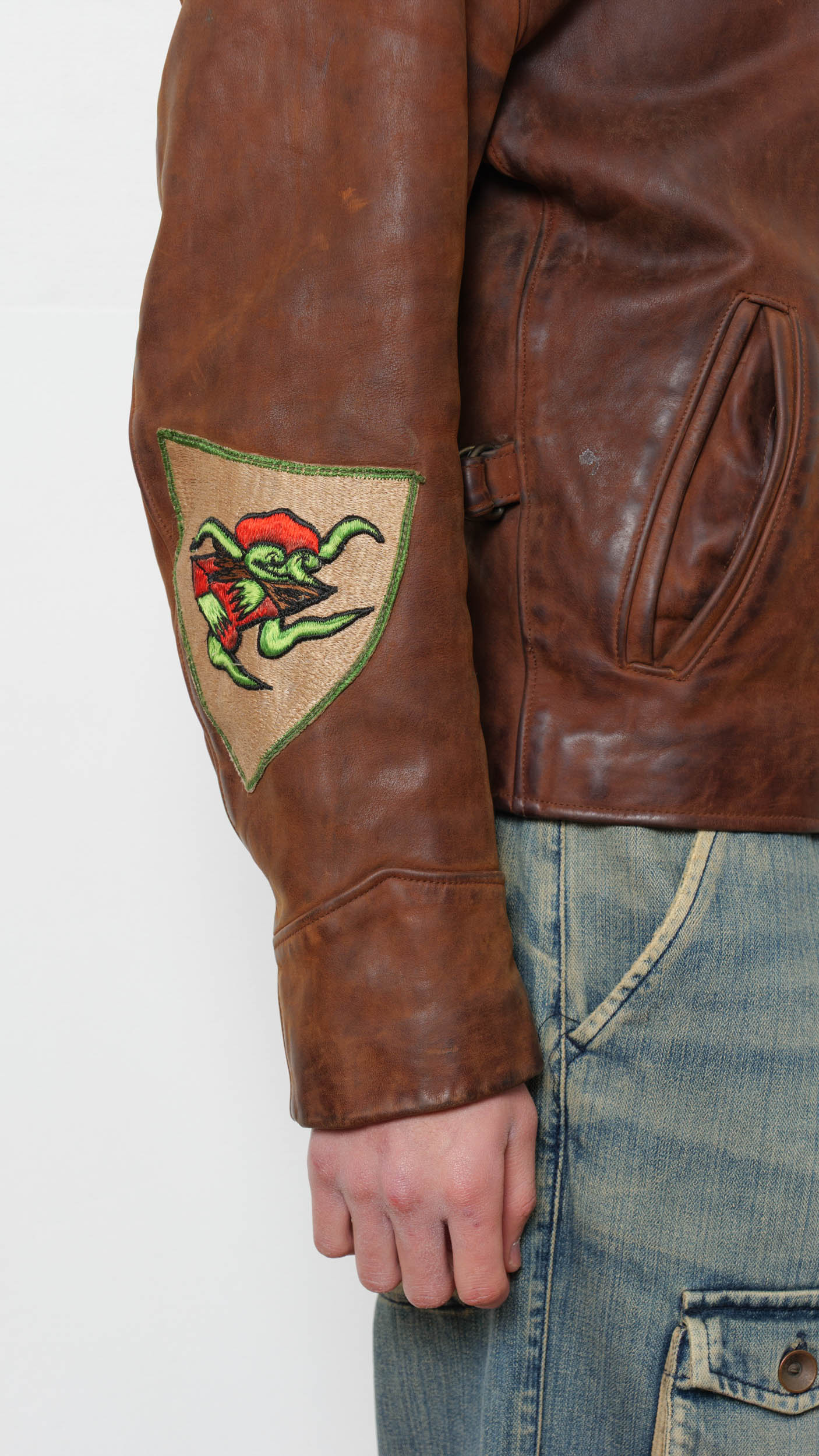 1980’s leather patch Made in usa jacket