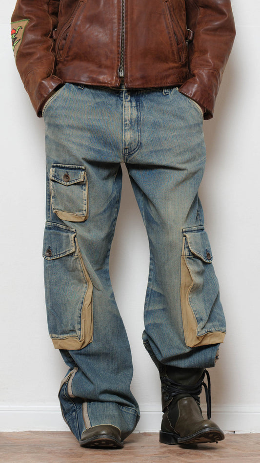 Energie multipocket cargo loose jeans
