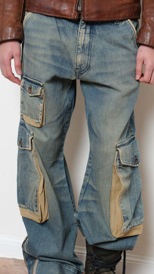 Energie multipocket cargo loose jeans