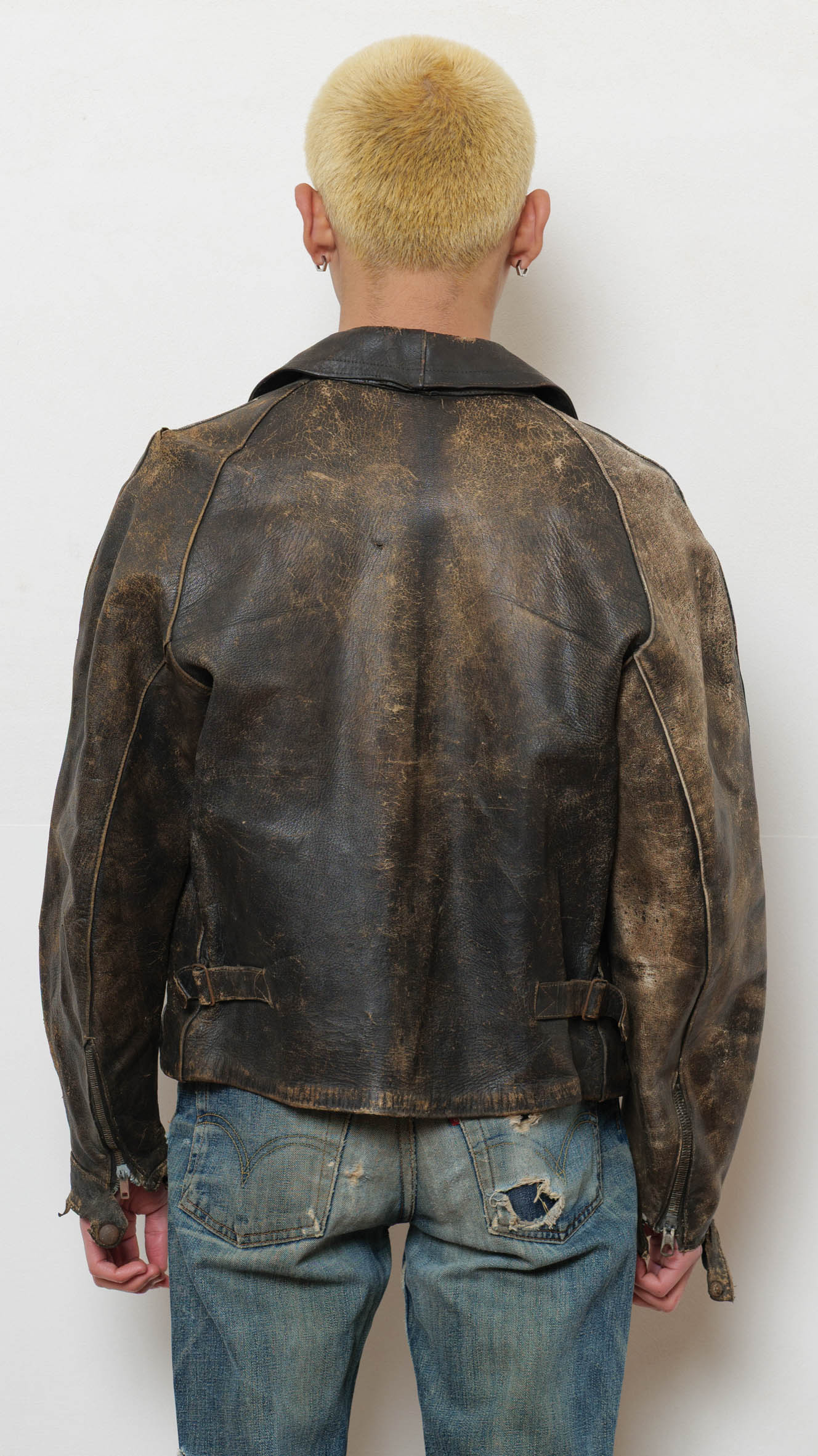 1950’s distressed leather jacket