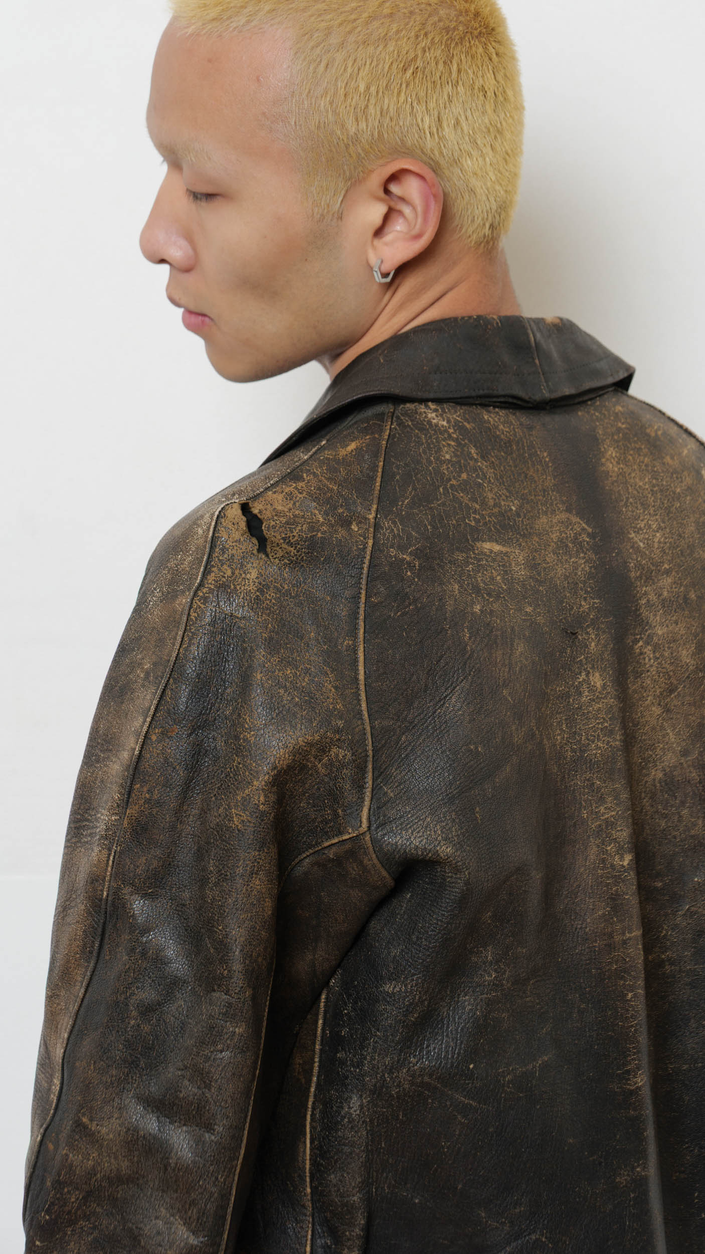 1950’s distressed leather jacket
