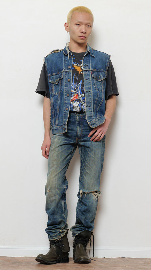 Levi’s 1960’s big E motorcycle studded vest